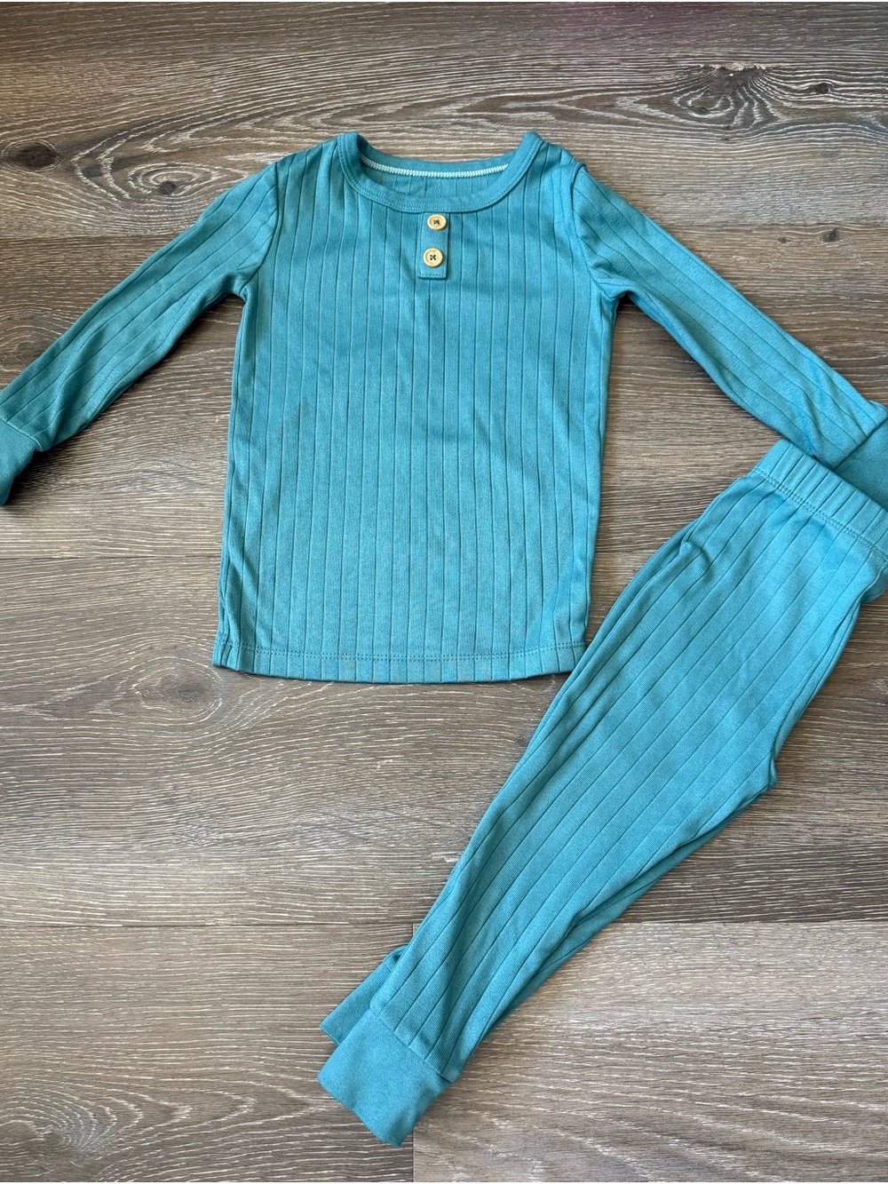 cloud island Ribbed Long Sleeve Pajama Set